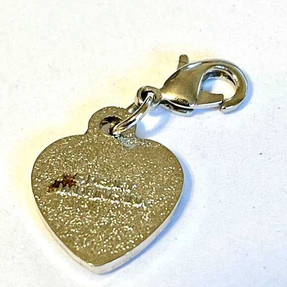 Vintage Disney Tinker Bell Tinkerbell Charm Disneyana Fairy Heart Zipper Pull - Picture 6 of 8